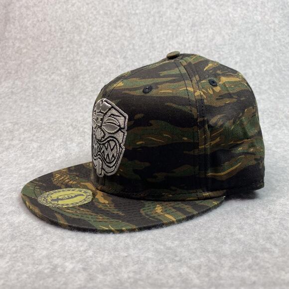 Vintage Farmers Market Hawaii Snapback Hat Embroidered Camouflage - Picture 2 of 8